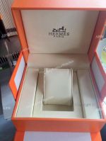 High Quality Hermes Replica Watch Boxes Orange Replica Watch Box